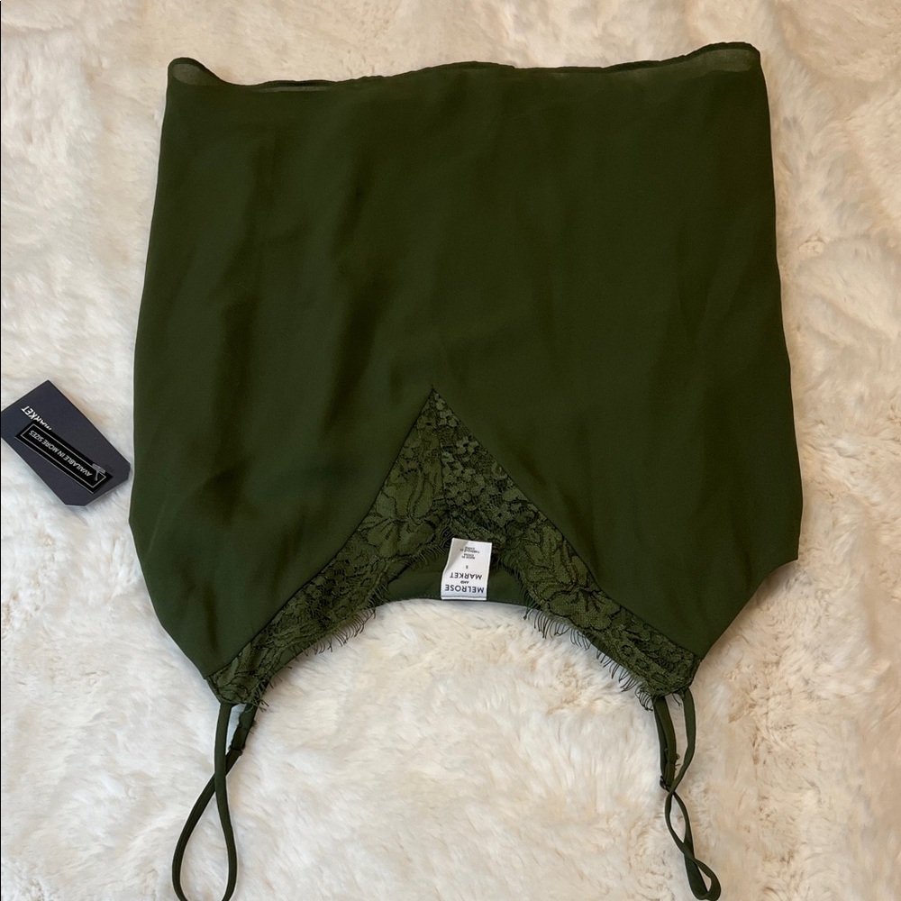 Melrose and Market Green Lace Cami - Picture 3 of 4